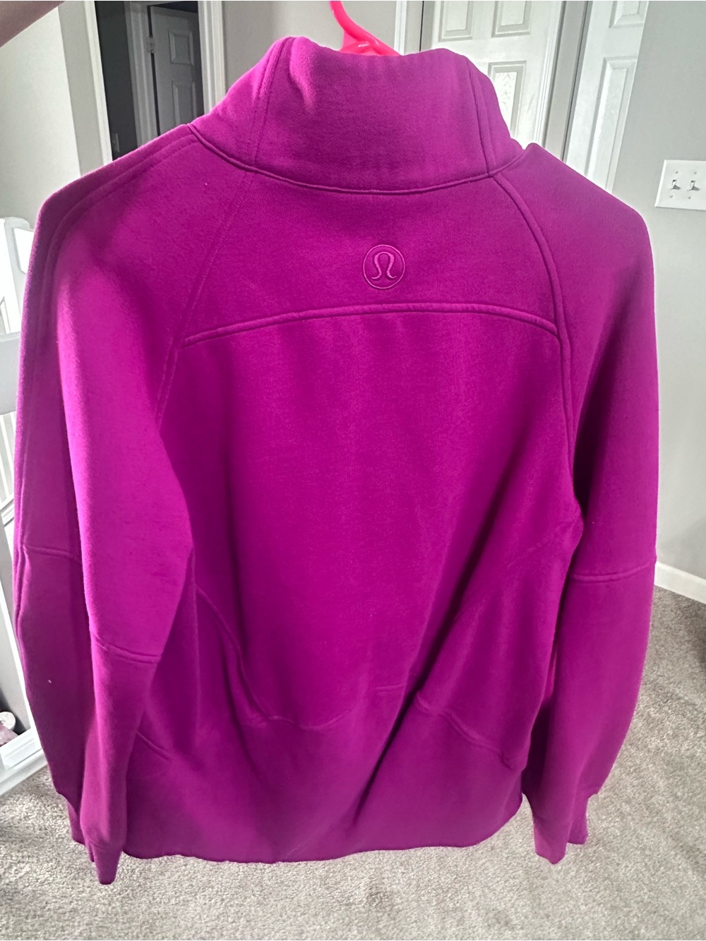 Lululemon Scuba Oversized Funnel Neck Half Zip XS/S Ripened Raspberry - Picture 3 of 7